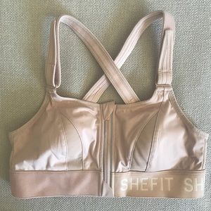 Shefit High Support Sports Bra size Medium in Light Pink “Sandstorm”